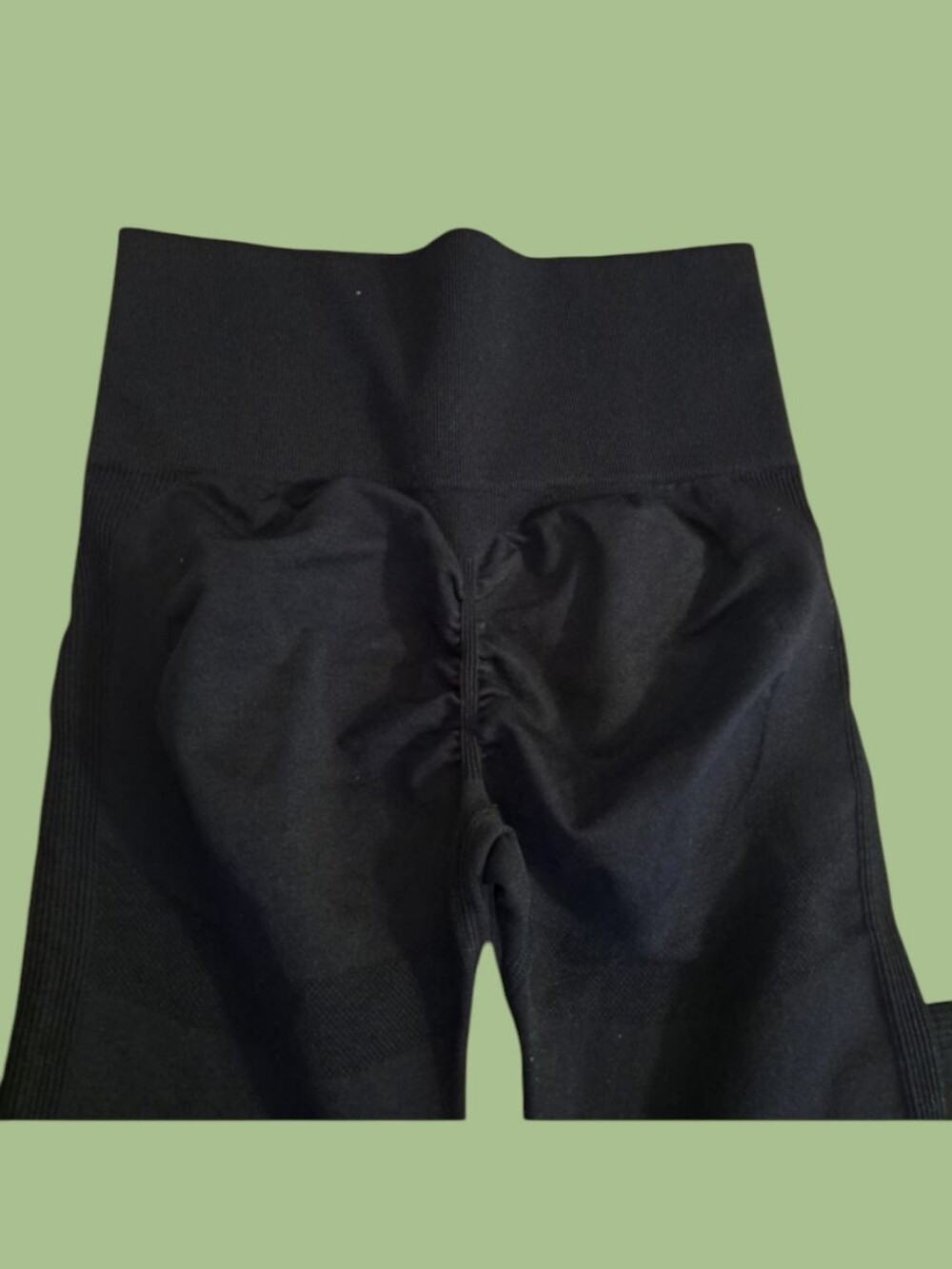 Black Seamless High-Waist Scrunched Butt Leggings Women's Size Small NWOT